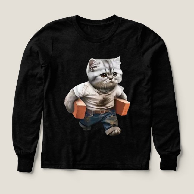 Funnt Cat contruct build with bricks  (Design Front)