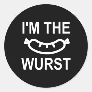 Funny13  classic round sticker