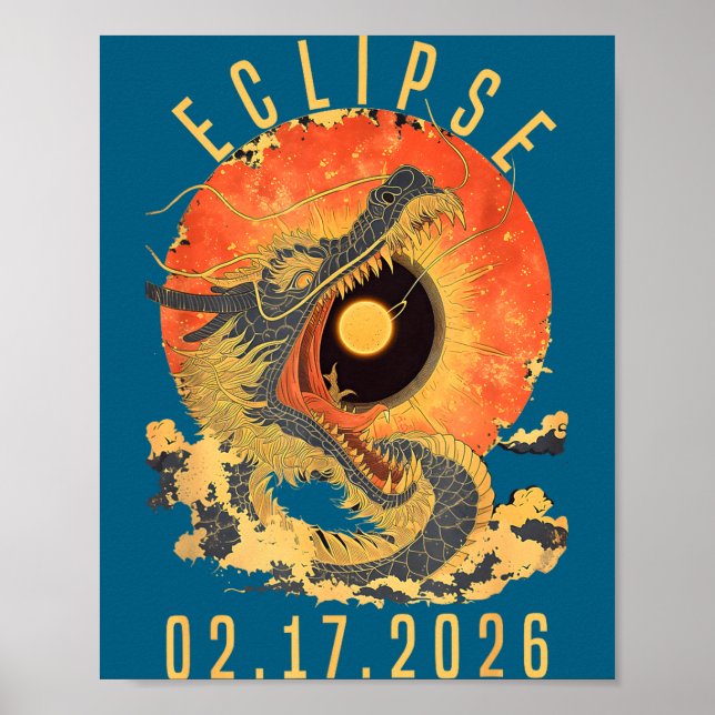 Funny 02 17 26 Dragon Sun Poster (Front)