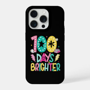 Funny 100 Days Brighter School Celebration Teacher iPhone 15 Pro Case