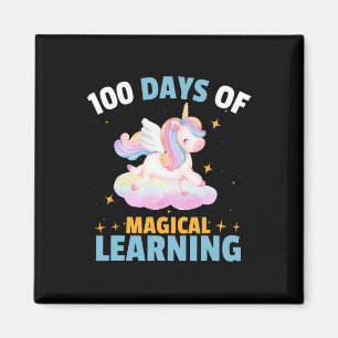 Funny 100 Days Of Magical Learning Teacher Kids Un Magnet