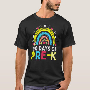 Funny 100 Days Of Pre K Happy 100th Day Of School T-Shirt