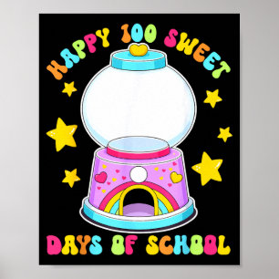 Funny 100 days of school gumball machine empty diy poster