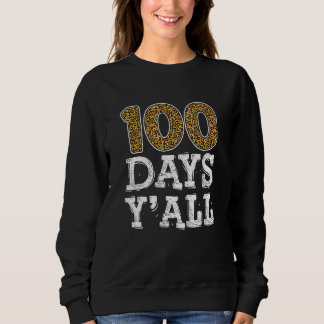 Funny 100 Days Of School Shirt, Leopard Teacher Bo Sweatshirt