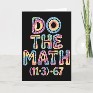 Funny 100 Days School Math Equation Do The Math 10 Card