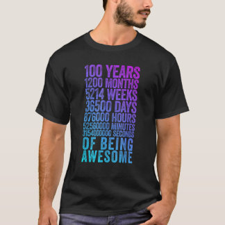 Funny 100th Birthday Old Metre Funny 100 Year Old T-Shirt