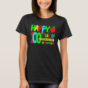 Funny 100th Day Of School Teachers Kids Child Happ T-Shirt