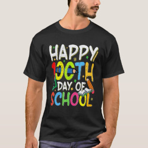 Funny 100th Day of School Teachers Kids Child Happ T-Shirt