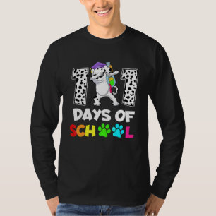Funny 101 Days Of School Dabbing Dalmatian Dog T-Shirt