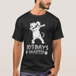 Funny 101 Days Smarter Dabbing Dalmatian Dog T-Shirt