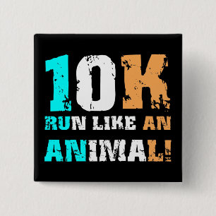 Funny 10K 15 Cm Square Badge