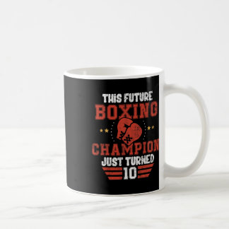 Funny 10th Birthday Boxing Tee Birthday Boy  Coffee Mug
