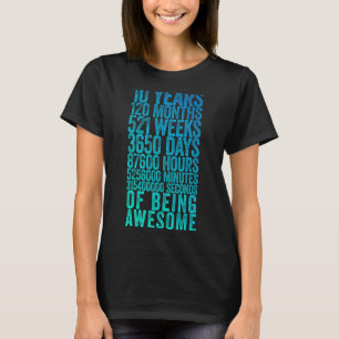Funny 10th Birthday Shirt Old Metre Funny 10 Year