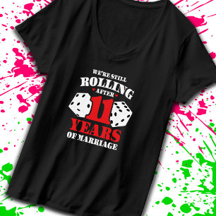 Funny 11th Anniversary Couples Married 11 Years T-Shirt