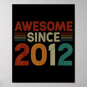 Funny 13 Year Old Awesome Since 2012 Birthday Son  Poster