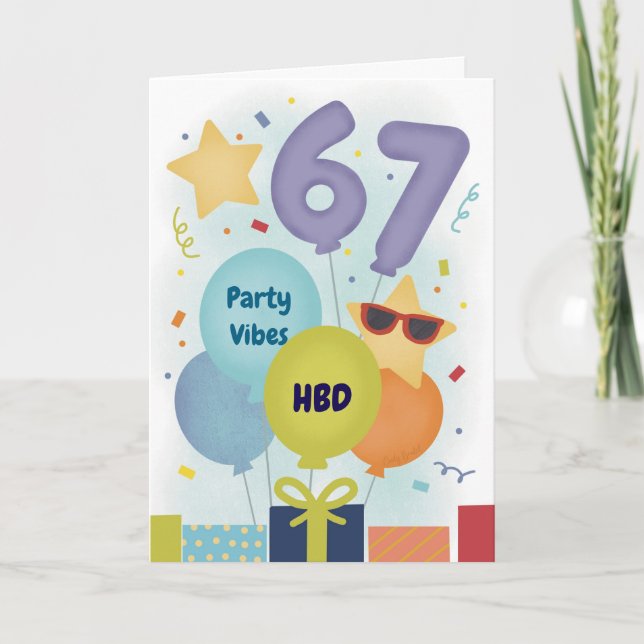 Funny 13th Birthday Teen 6 7 Meme  Card (Front)