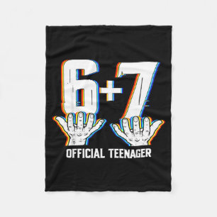 Funny 13th birthday teenager 13 year old boys kids fleece blanket