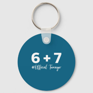 Funny 13th Birthday Teenager 6+7 Year Old Boys Kid Key Ring