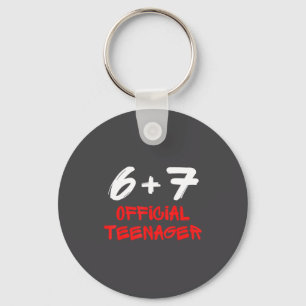 Funny 13th Birthday Teenager 6+7 Year Old Boys Kid Key Ring