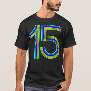 Funny 15th Birthday Gift Cute Years Old Rainbow B T-Shirt