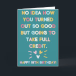 Funny 18th Birthday For Son or Daughter Card<br><div class="desc">Make your son or daughter smile with this humourous Birthday Card on their 18th birthday!</div>