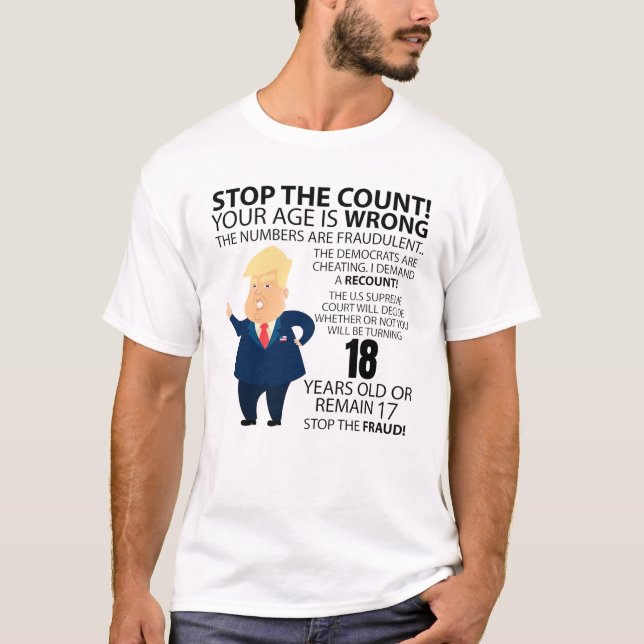 Funny 18th Year Birthday Present Happy Birth year T-Shirt (Front)