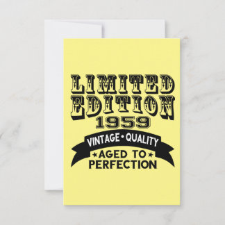 Funny 1959 Birthday Card Limited Edition