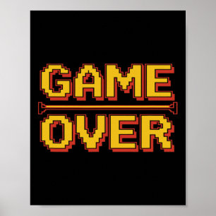 Funny 1980s Nostalgia Arcade Gamer Retro Video Gam Poster