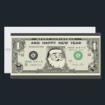 Funny 1$ Santa, New Year & Christmas Photo Card<br><div class="desc">Personalised Funny 1$ Santa,  New Year & Christmas Photo Card</div>