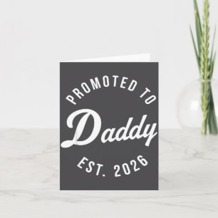 Funny 1st Time Dad Est 2026 New Dad New First Fath Card