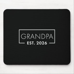 Funny 1st Time Grandpa Est 2026 New Grandpa  Mouse Pad