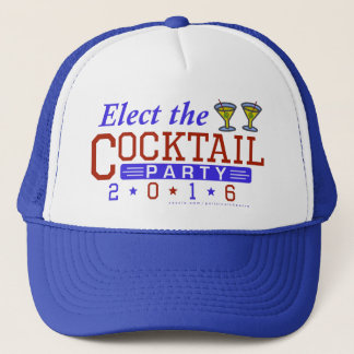 Funny 2016 Election Parody Cocktail Party Trucker Hat