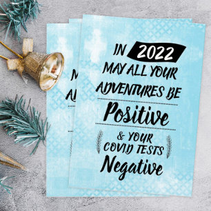 Funny 2022 New Year Covid  Holiday Card