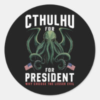 Funny 2024 Elections Cthulhu for President 