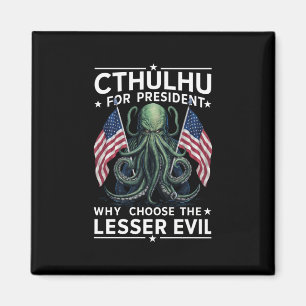 Funny 2024 Elections Cthulhu For President Magnet