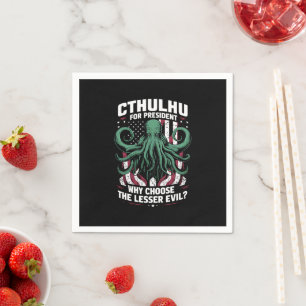Funny 2024 Elections Cthulhu For President Napkin