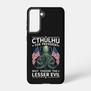 Funny 2024 Elections Cthulhu For President  Samsung Galaxy Case