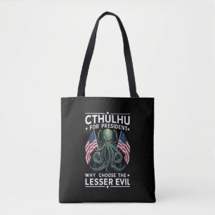Funny 2024 Elections Cthulhu For President  Tote Bag