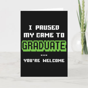 Funny 2025 Gamer Graduate Graduation  Card