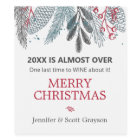 Funny 2025 Is Almost Over Greenery Name Holiday