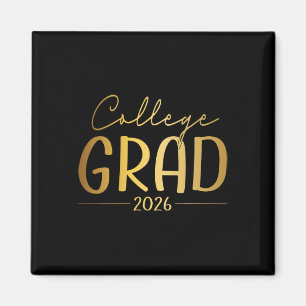 Funny 2026 College Graduate Graduation Grad Studen Magnet