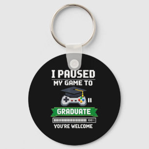 Funny 2026 gamer graduate graduation gaming video key ring