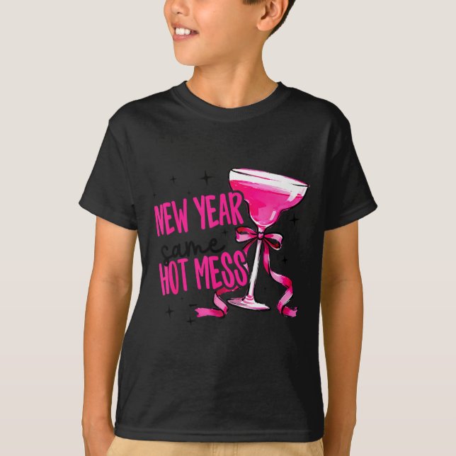 Funny 2026 New Year Same Hot Mess Party Women Girl T-Shirt (Front)
