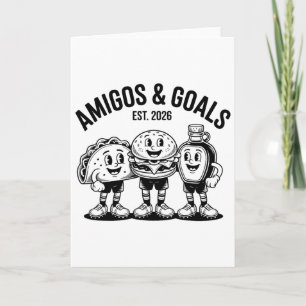 Funny 2026 Soccer Hosts Mexico Usa Canada Amigos G Card