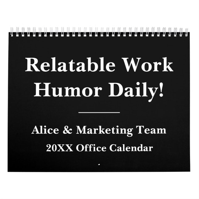 Funny 2027 Office Quote Calendar (Cover)