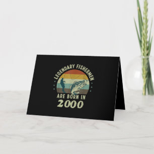 Funny 21st Birthday Fishing Gift for 21 Year Card