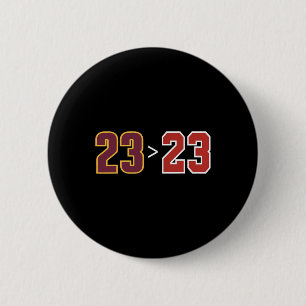 Funny 23 Vs 23 Basketball Fans And Players  6 Cm Round Badge