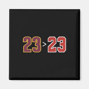 Funny 23 Vs 23 Basketball Fans And Players Magnet