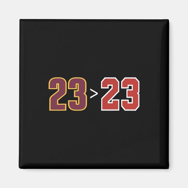 Funny 23 Vs 23 Basketball Fans And Players  Magnet (Front)