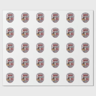 Funny 250th 4th of July Hot Dog Dachshund Wrapping Paper